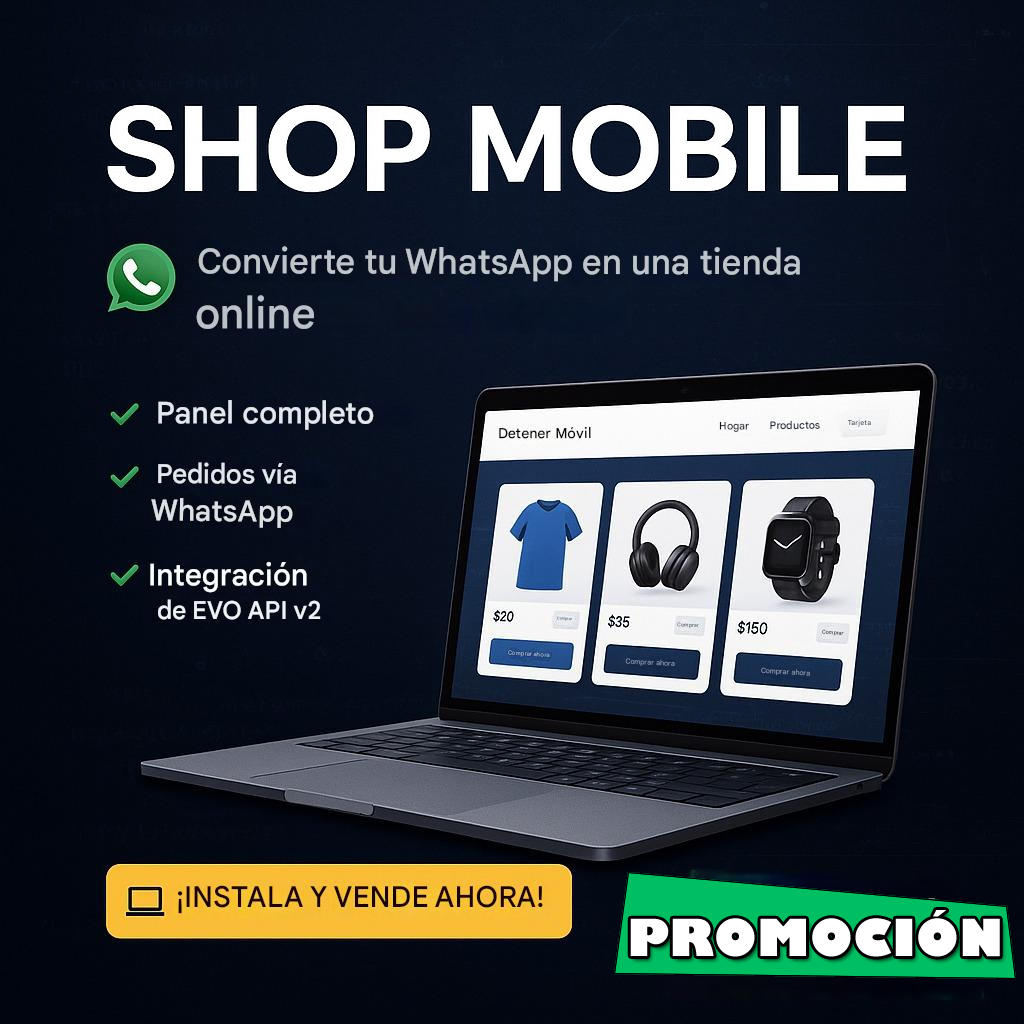 🛒  Shop Mobile Order  – Script PHP Profesional